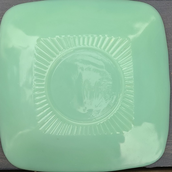 Fire-King Jade-ite - "Charm" Saucer - Picture 2 of 4